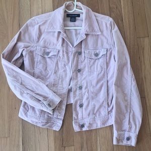 Calvin Klein pink corduroy jean jacket